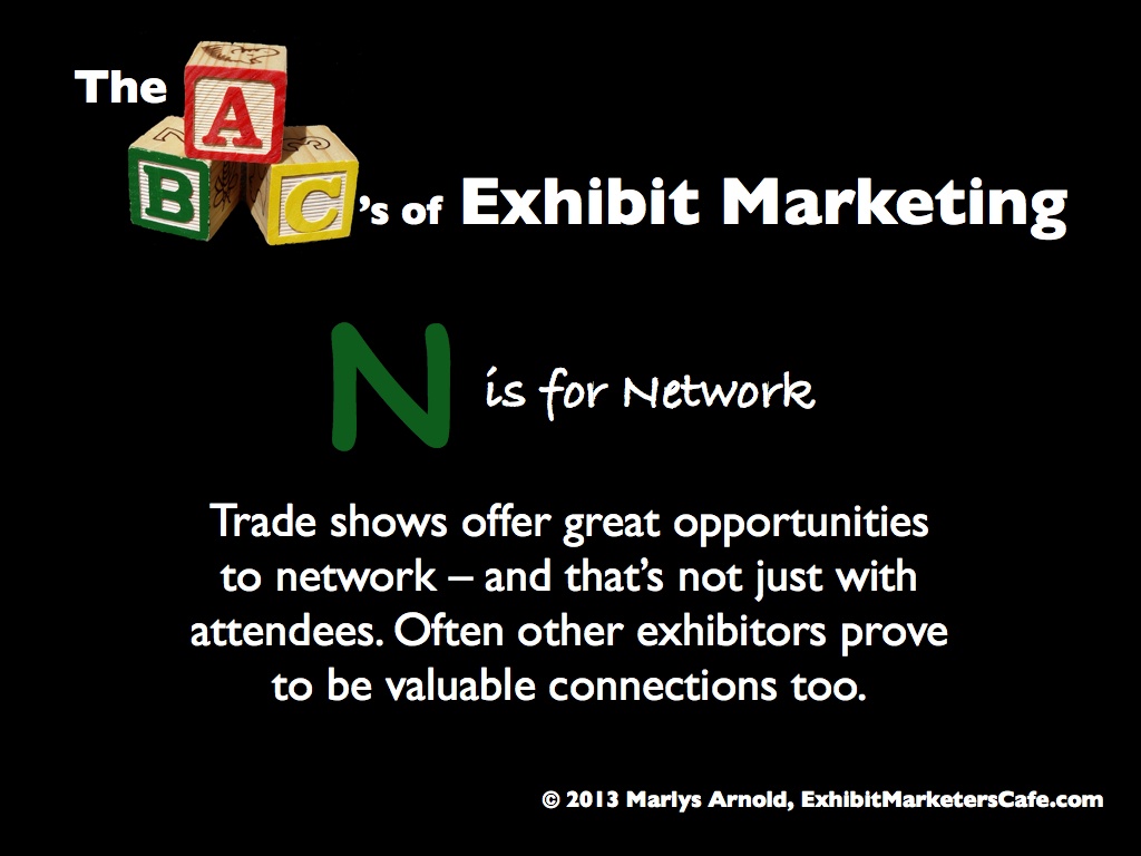 The ABC’s of Exhibit Marketing: N is for Network
