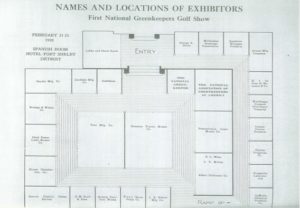 Image courtesy of GCSAA (floor plan from the first show in 1928)