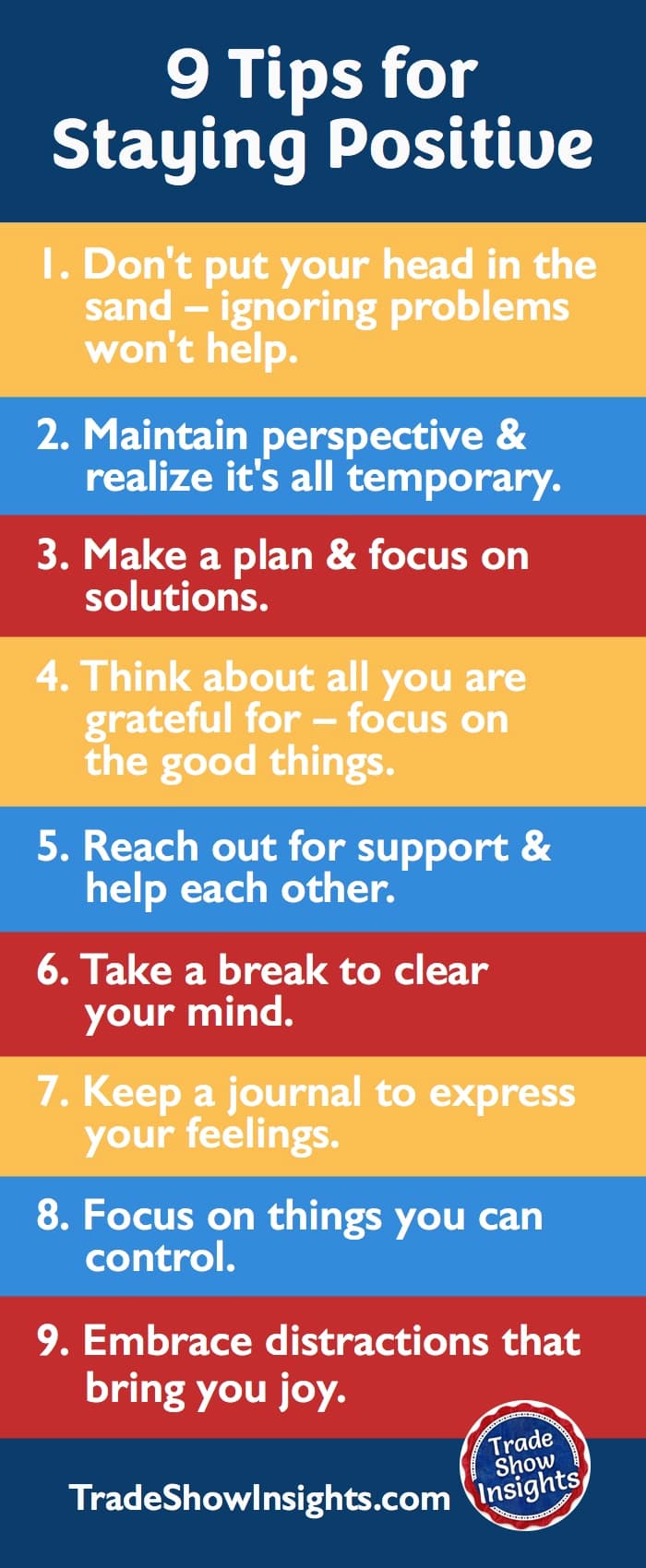 Weekly Insights: Tips to Stay Positive in Tough Times – Trade Show Insights